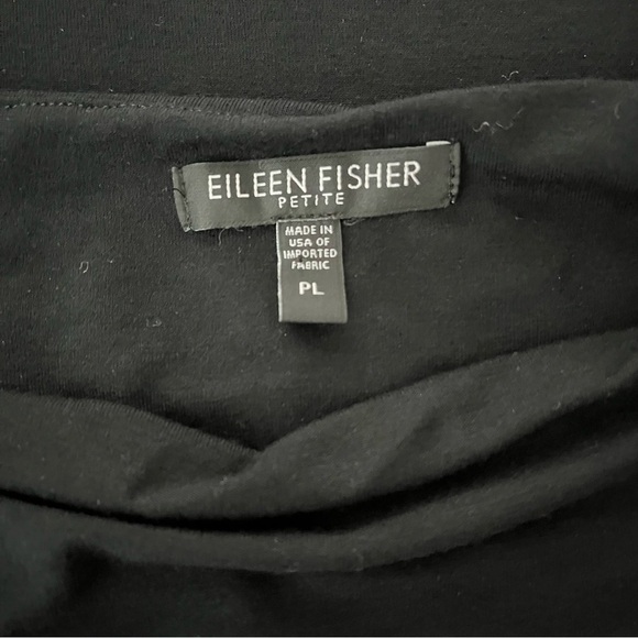 Eileen Fisher Cowl Neck Handkerchief Hem Sleeveless Jersey Dress, Petite Lg - Picture 12 of 14